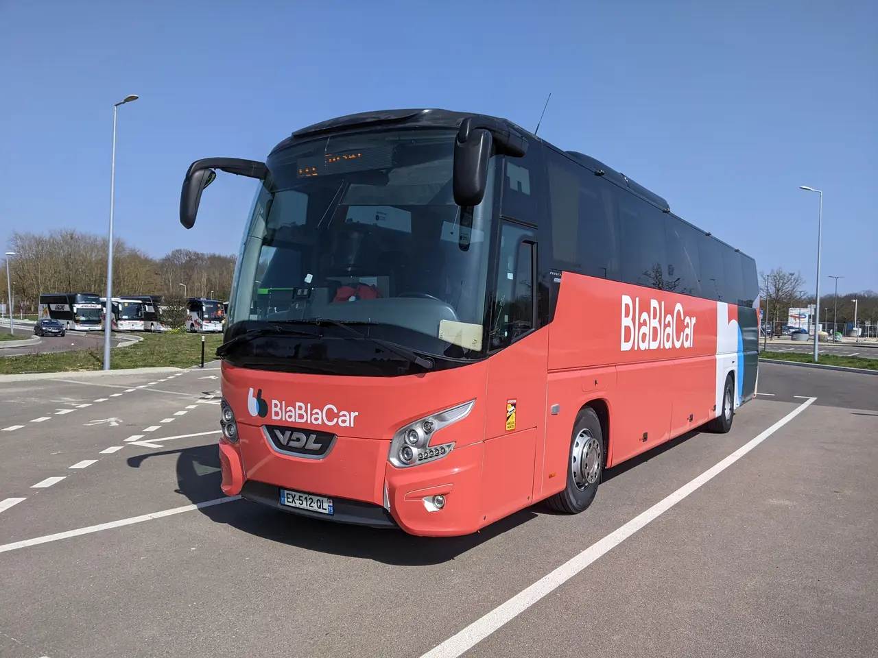 Aire de Venoy-Grosse Pierre - Autocar BlaBlaCar VDL (mars 2022)