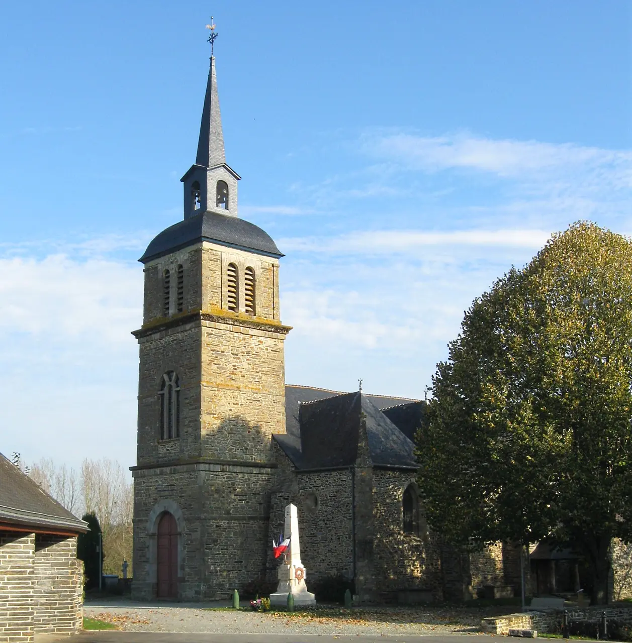 Saint-Martin-de-Tours Parish Church in Amanlis, France