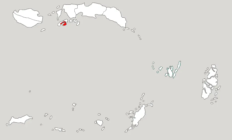 Locator map of Ambon City in Maluku