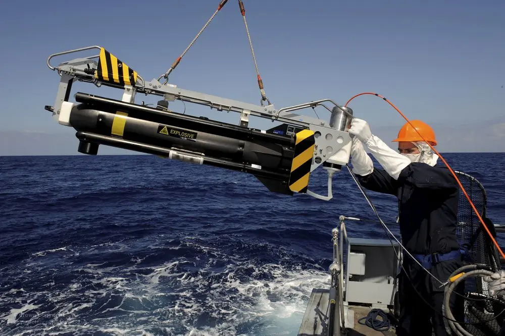 Seafox Mine Disposal System Onboard HMS Bangor off Libya