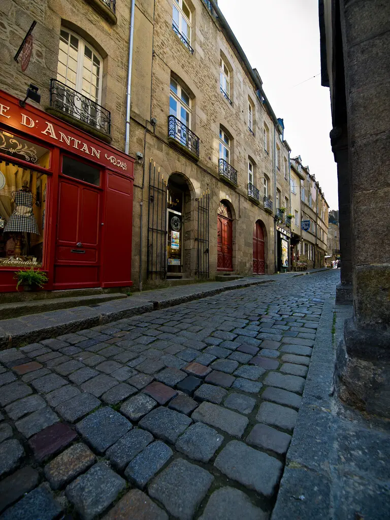 Cobbled Street at Dinan