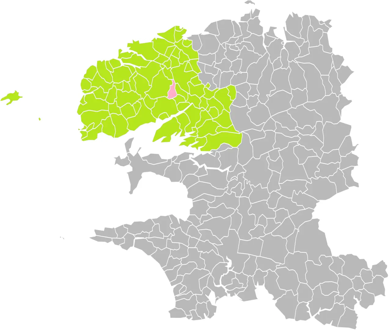 Kersaint-Plabennec (Finistère) dans son Arrondissement