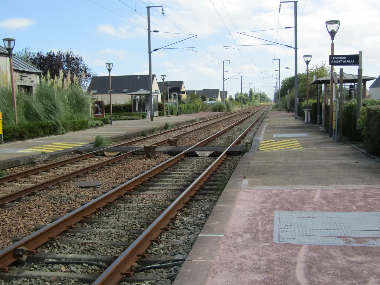 Gare de La Fresnais - vue dir Rennes