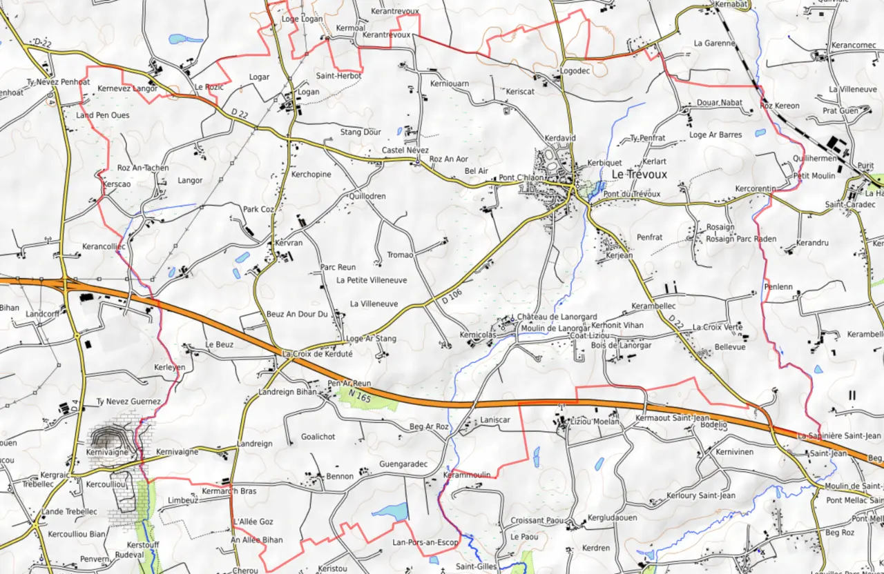 Le trévoux opentopomap