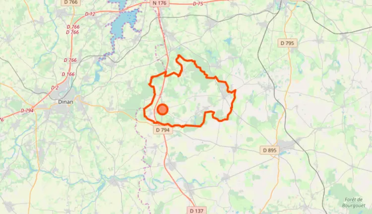 Mesnil-Roc'h Limite communale
