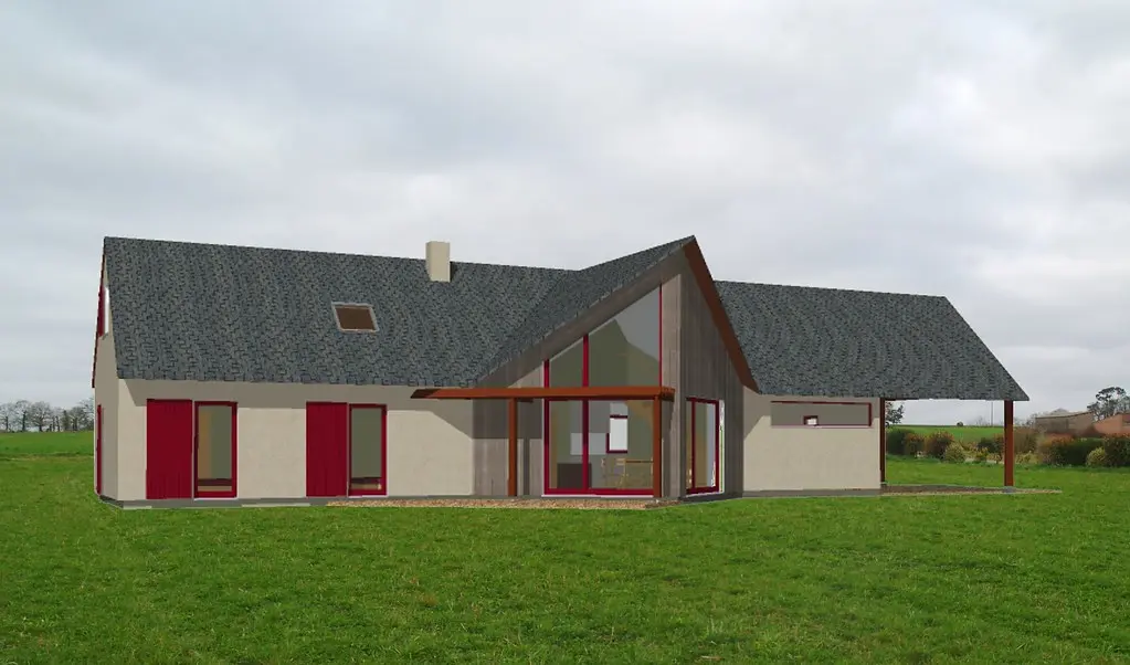 Maison bioclimatique à Pipriac