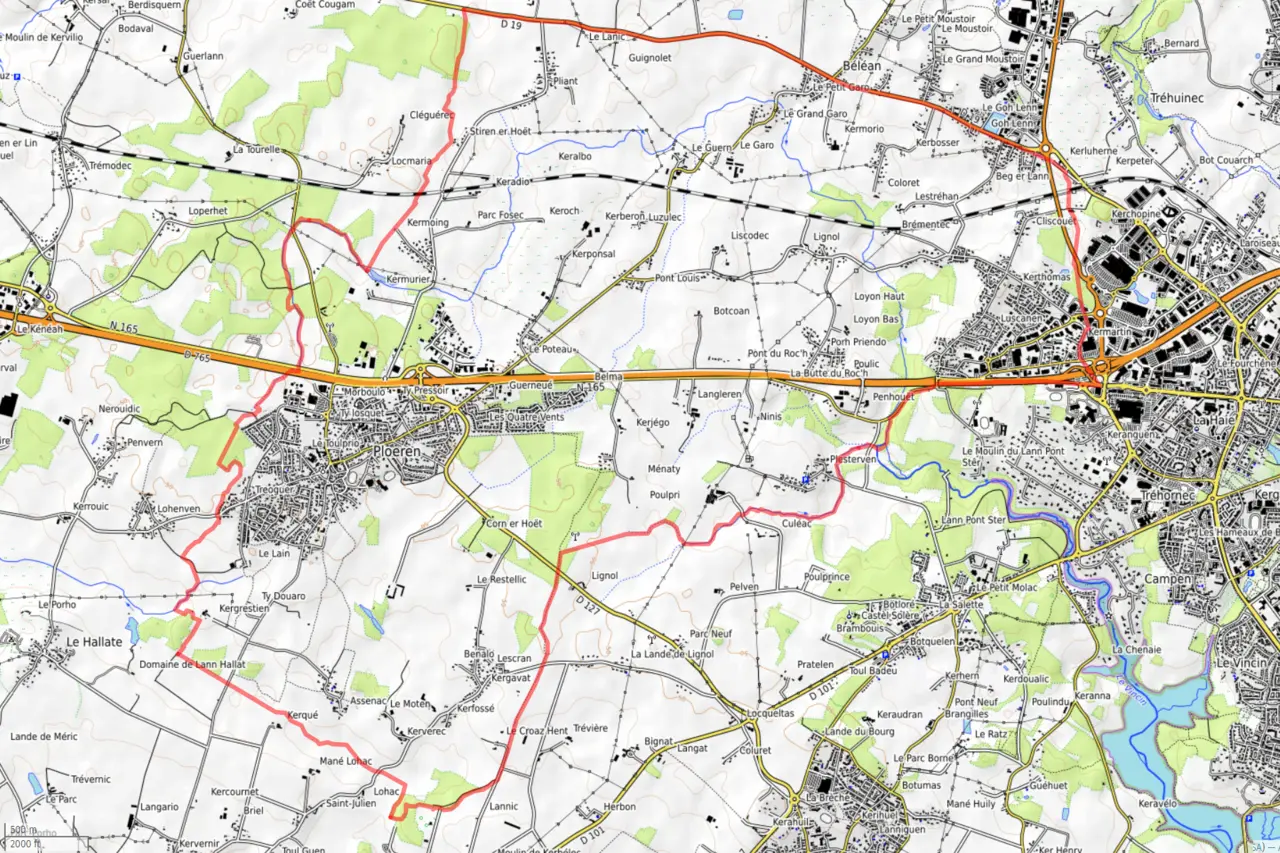 Ploeren opentopomap