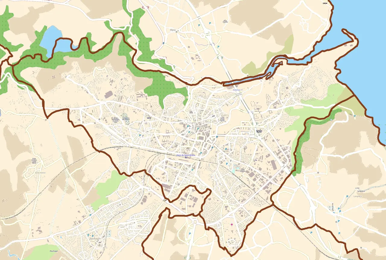 Map Saint-Brieuc