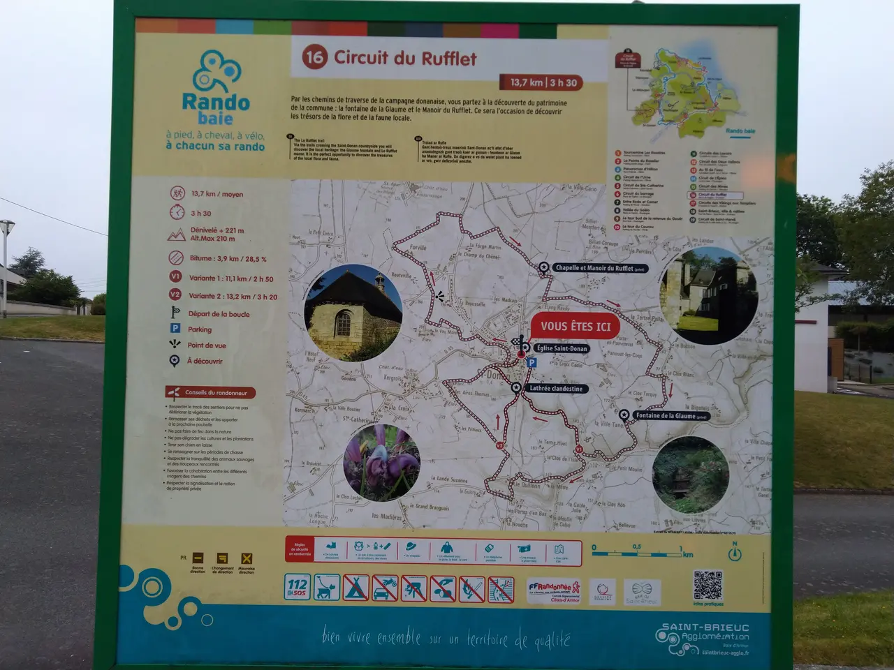 Saint-Donan - Carte Rando'baie (Circuit du Rufflet)