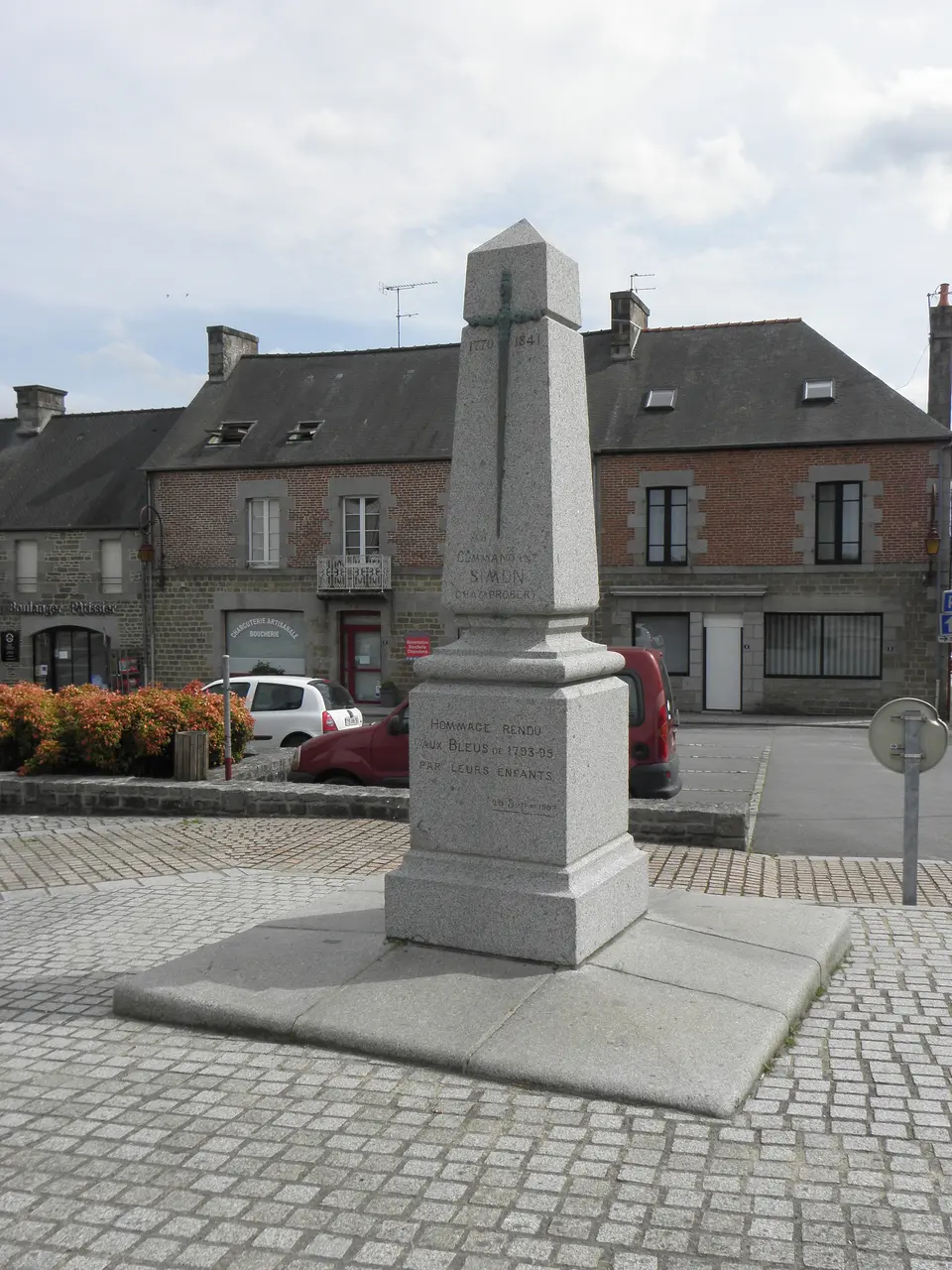 Saint-Marc-le-Blanc (35) Monument commémoratif de Julien Simon dit Champrobert