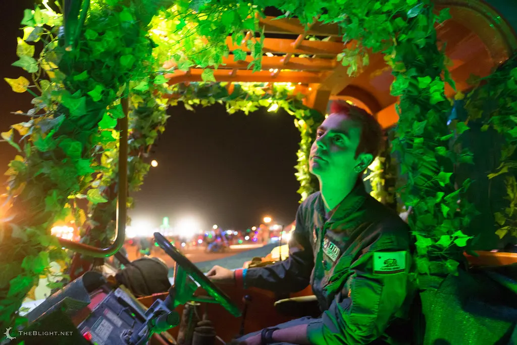 Ed operating the Ardent Mobile Cloud Platform, Burning Man 2013