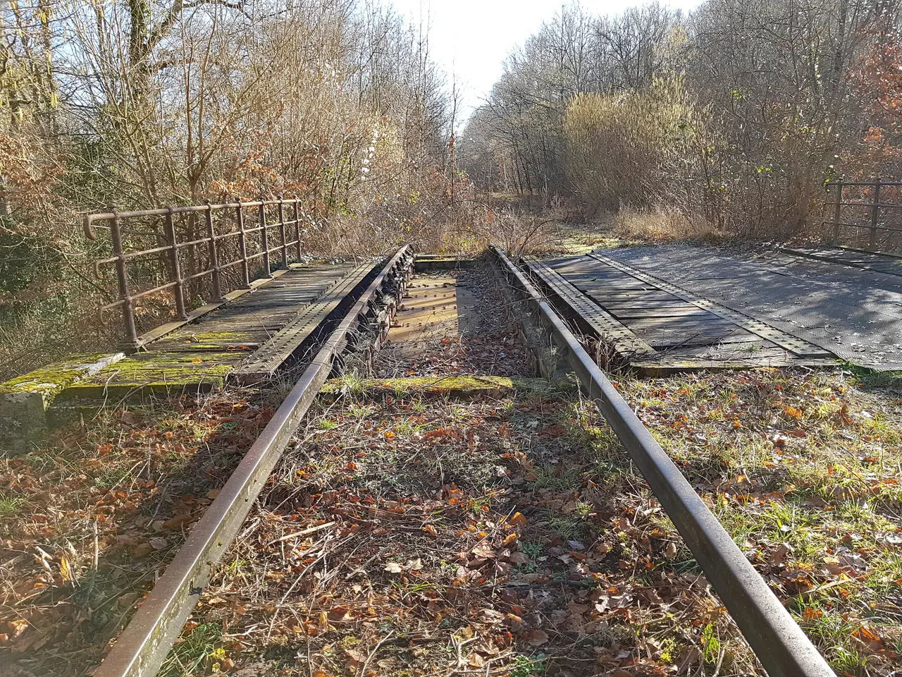 Voie ferrée désaffectée à Boigny-sur-Bionne (Loiret)