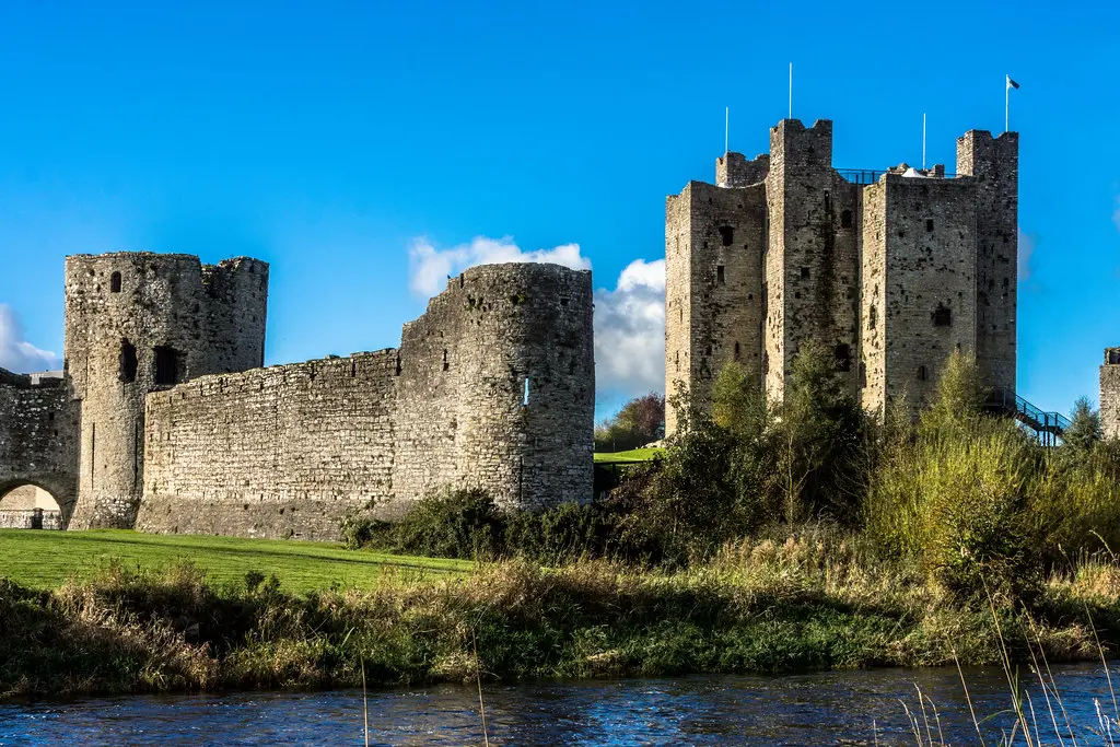 Trim Castle Is A Large Norman Castle On The South Bank Of The River Boyne In Trim, County Meath, Ireland.