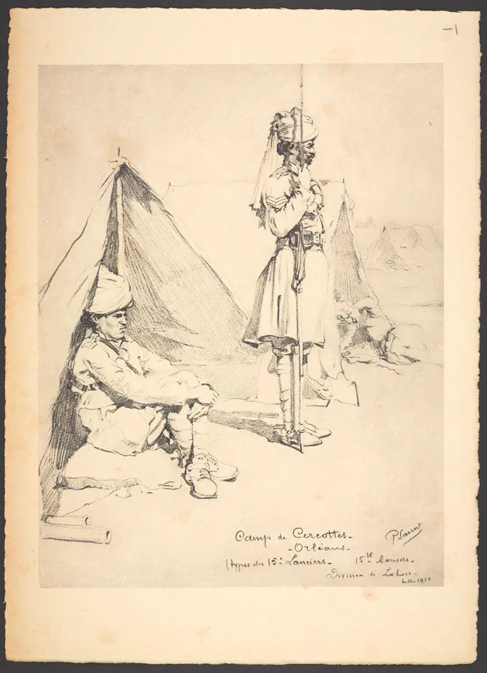 'Camp de Cercottes - Division de Lahore', 6 October 1914