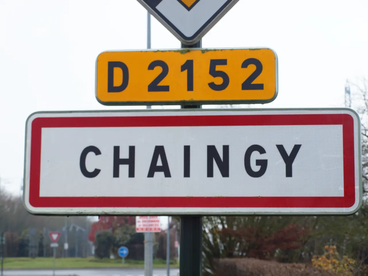 Chaingy-FR-45-panneau d'agglomération-a3