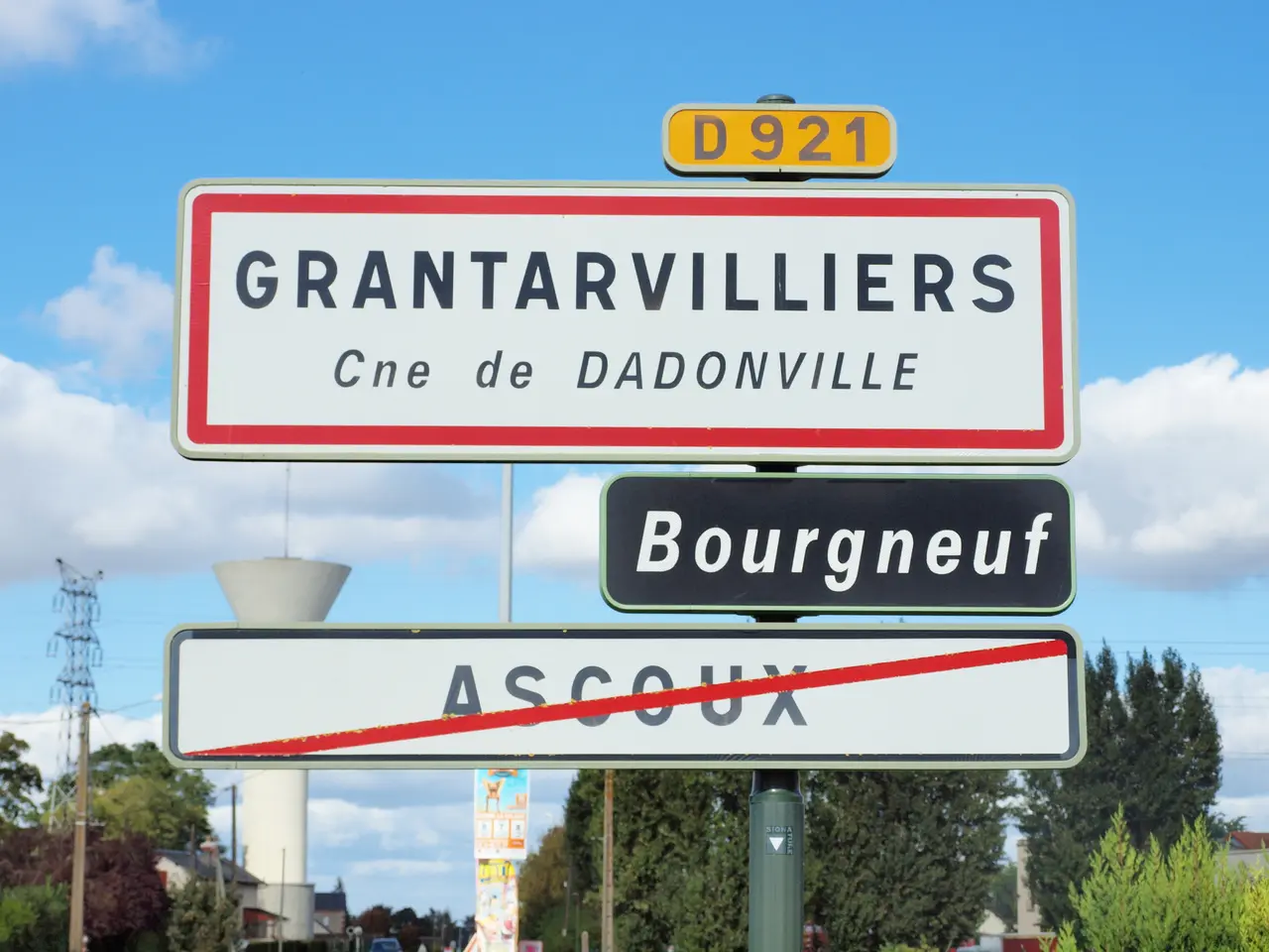 Dadonville-FR-45-panneau d'agglomération-Grantarvilliers-02