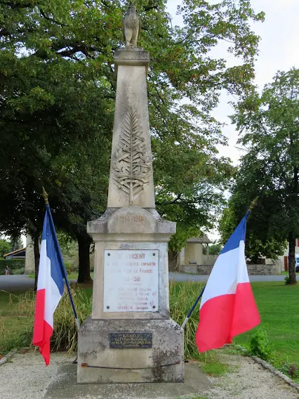 Le monument aux morts de Saint Vincent de la Châtre 79