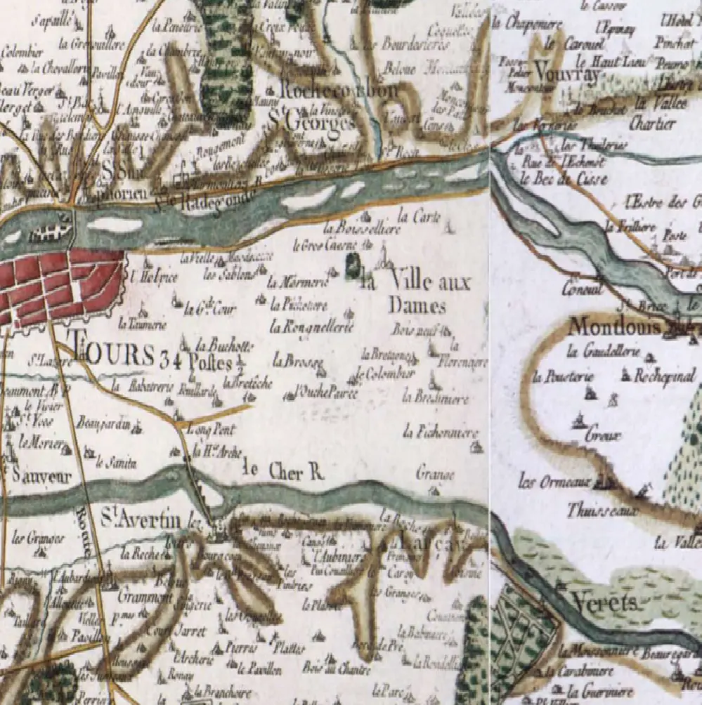 Région de La Ville-aux-Dames (Cassini)