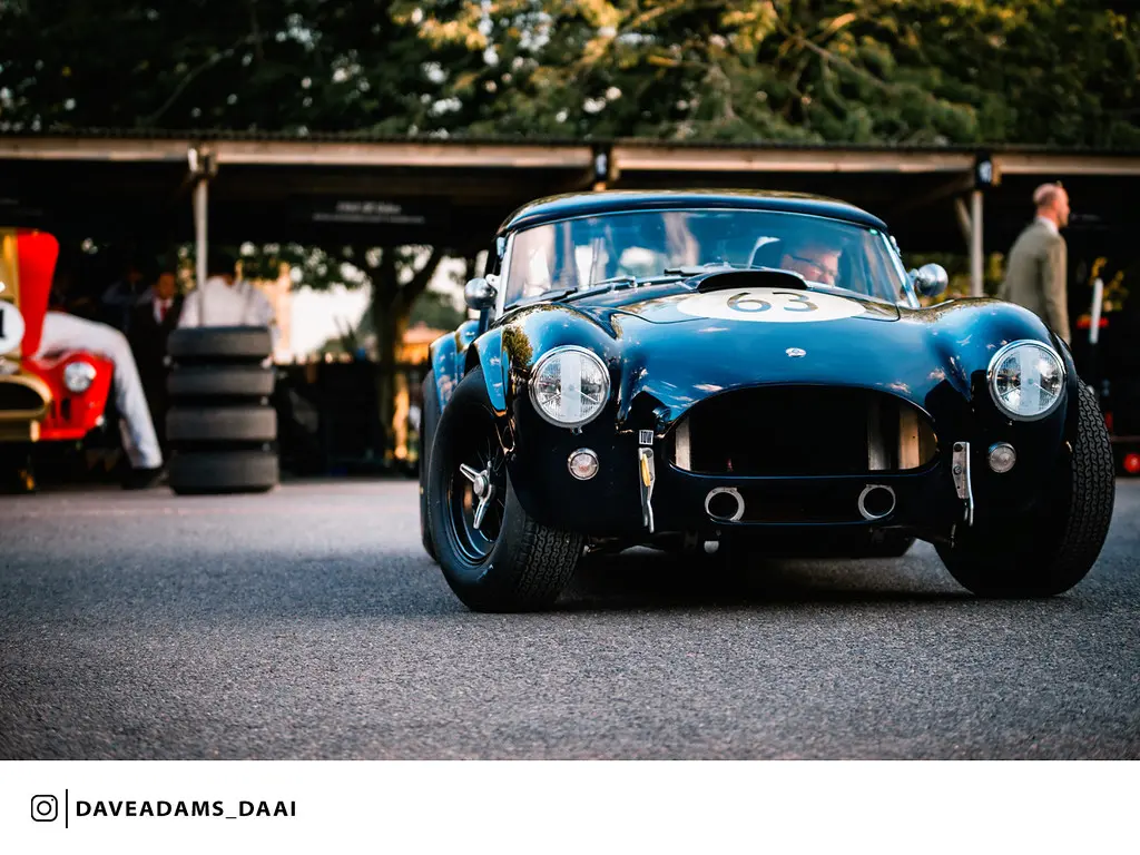 1963 AC Cobra (Entrant/Driver Karsten Le Blanc and Martin Stretton) at the 2018 Goodwood Revival