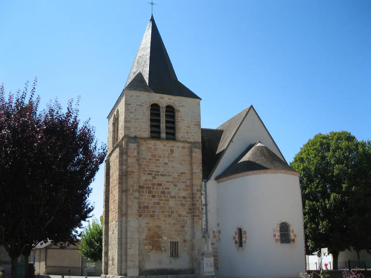 Lunery eglise chevet