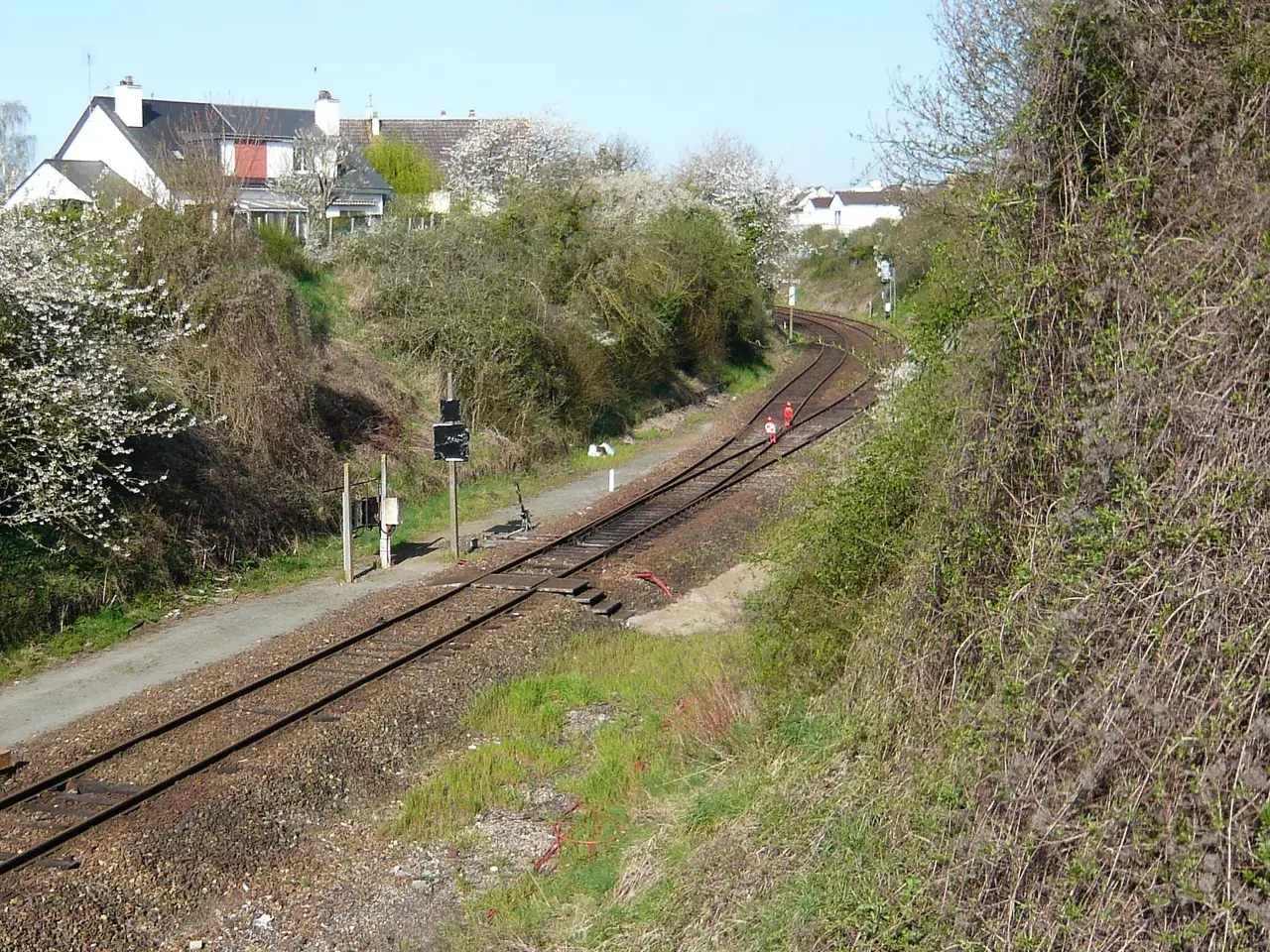 Bifurcation ferroviaire de Mainvilliers Eure-et-Loir France