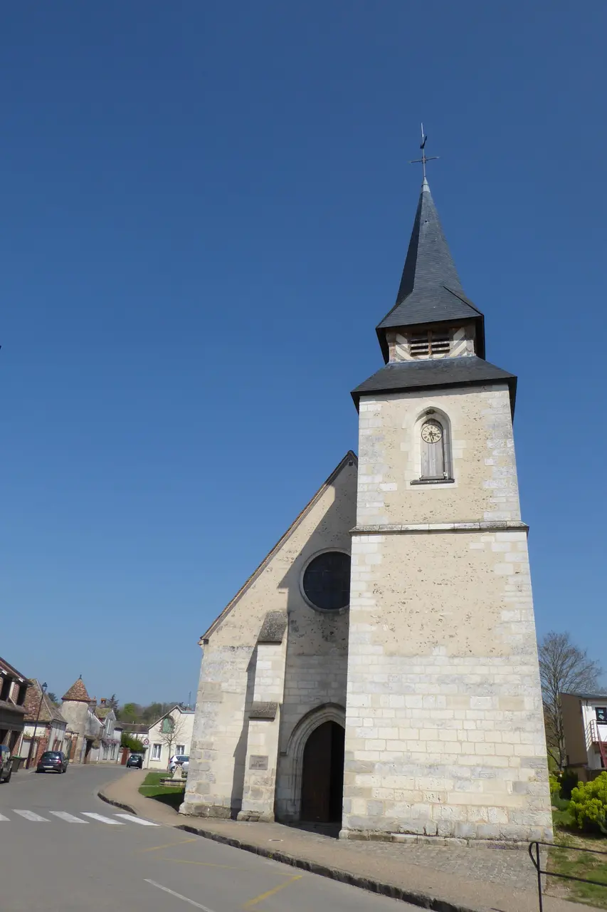 Façade ouest église Saint-Martin Mézières-en-Drouais Eure-et-Loir France