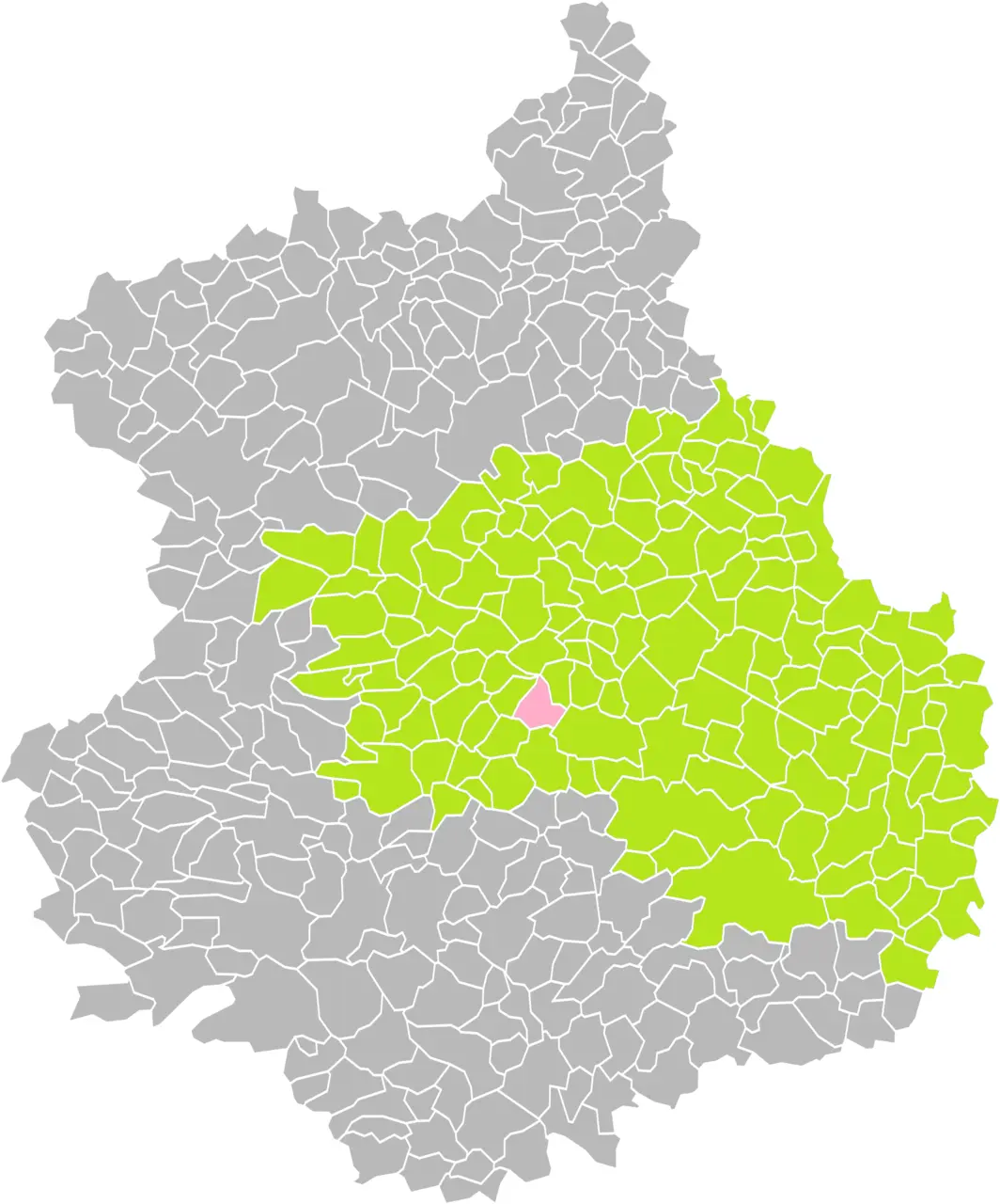 Mignières (Eure-et-Loir) dans son Arrondissement