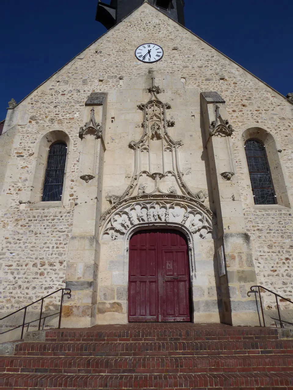 Façade ouest église Saint-Rémy-sur-Avre Eure-et-Loir France