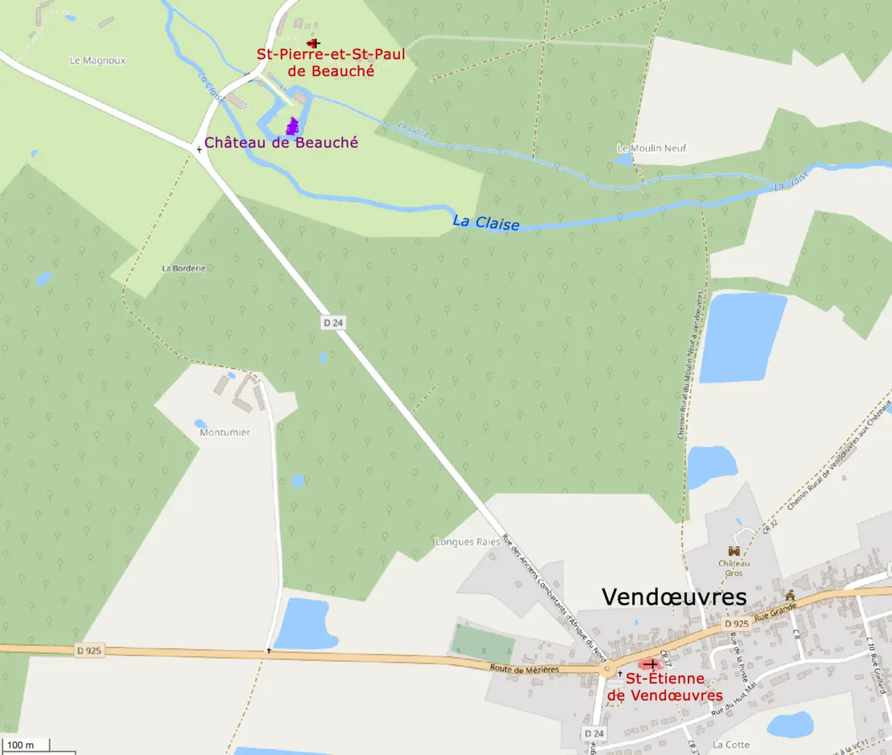 St-Étienne de Vendœuvres et St-Pierre-et-St-Paul de Beauché
