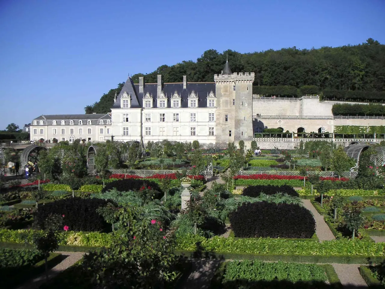 Château de Villandry vue des jardins