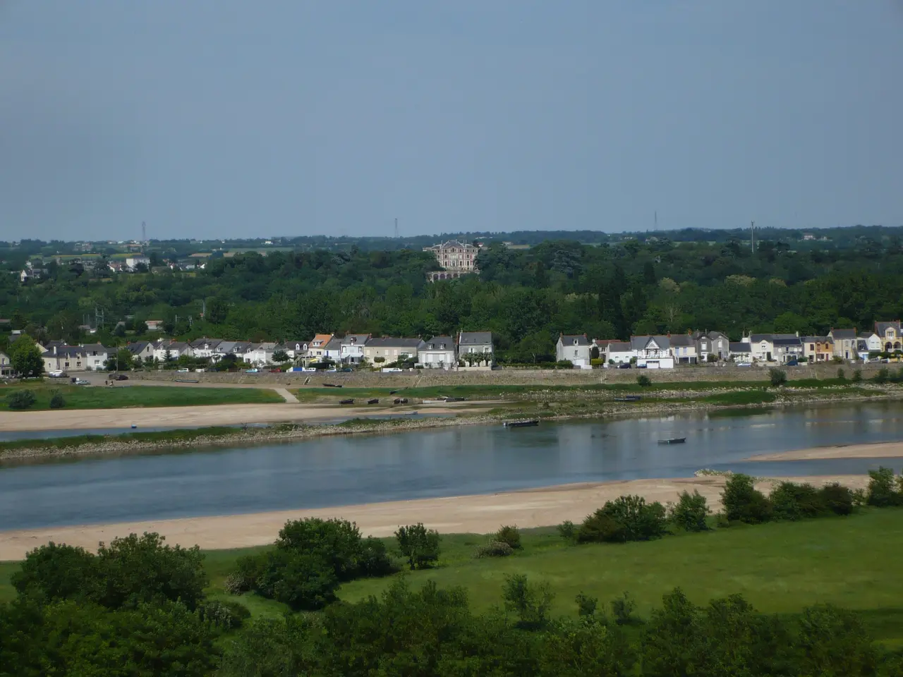 Saint-Florent - Vue de la Loire et des quais de Varades