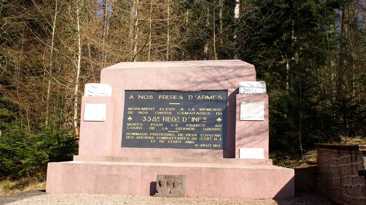 Monument au 358e régiment d'infanterie de Badonviller