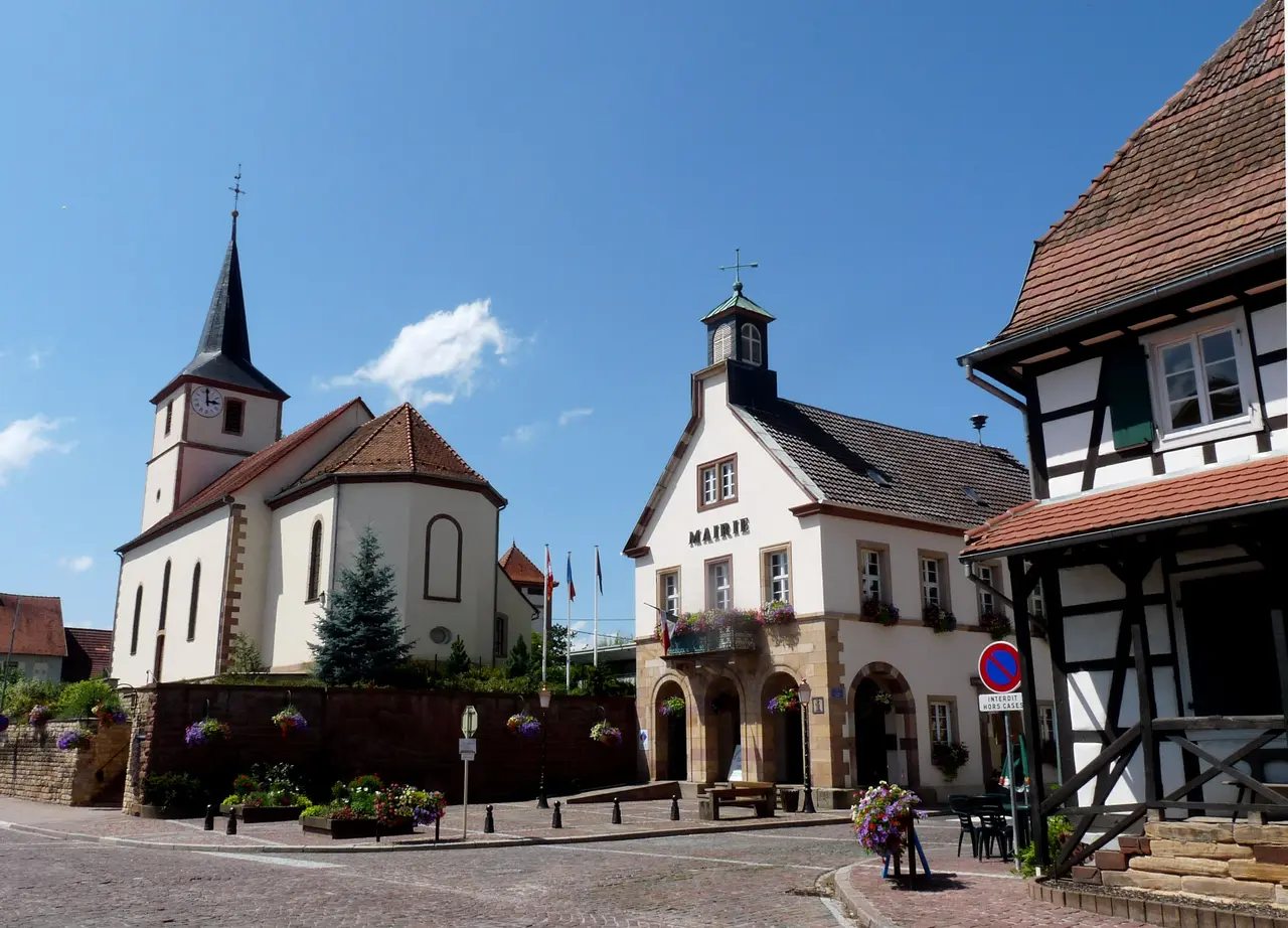 Betschdorf-Eglise et mairie