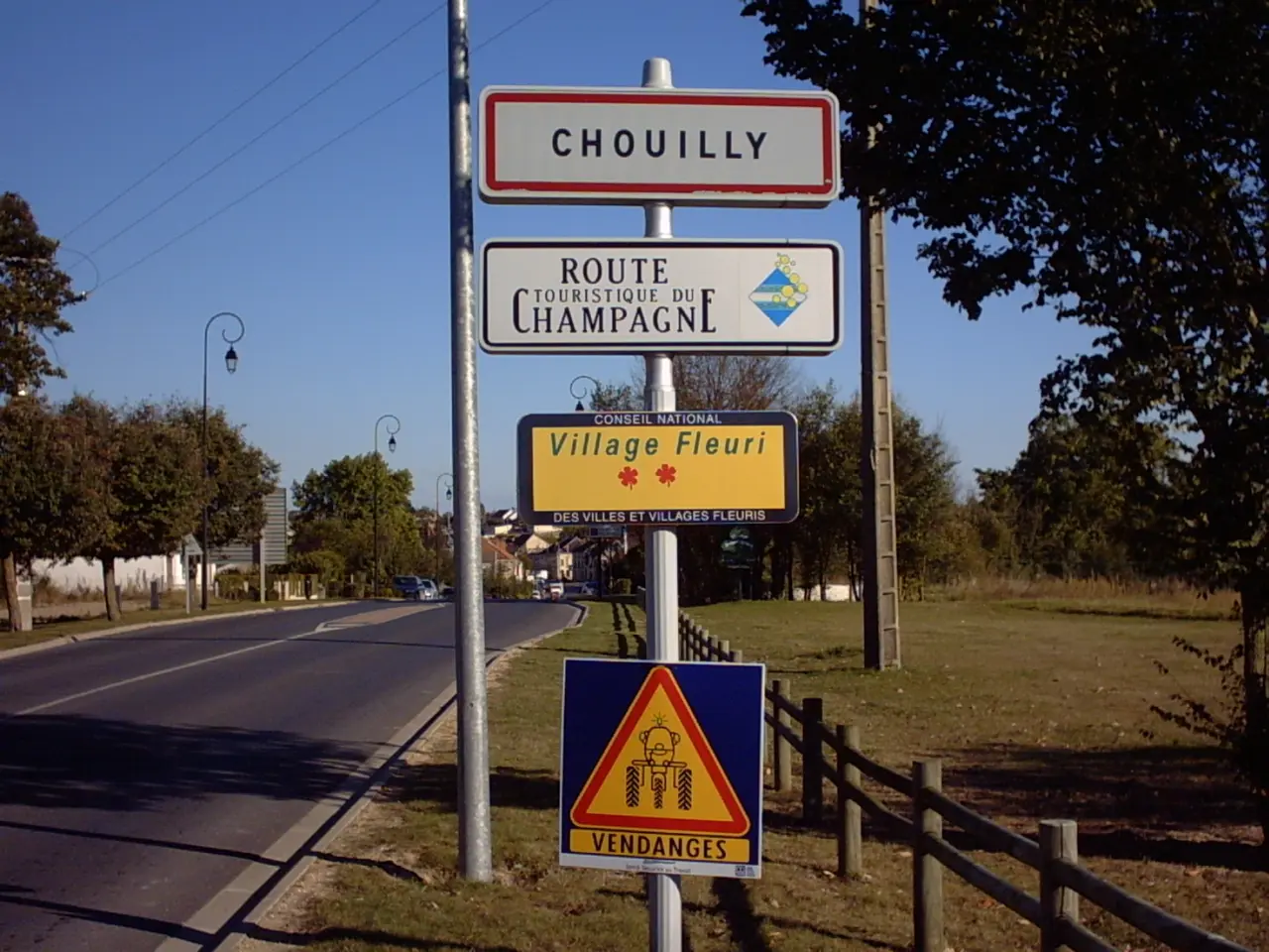 Panneau chouilly france