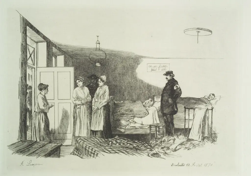 Dieulouard, le 12 Août 1870 - Gravure d'Auguste Lançon (1836-1887) [016]