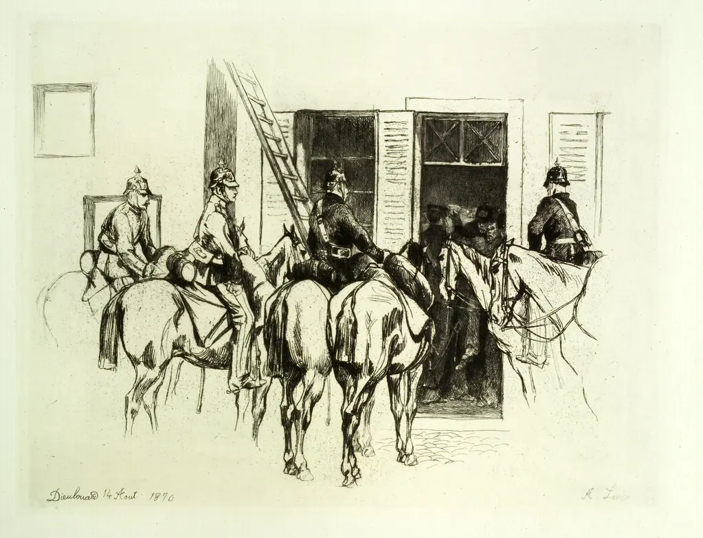 Dieulouard 14 Avril 1870 - Gravure d'Auguste Lançon (1836-1887) [017]