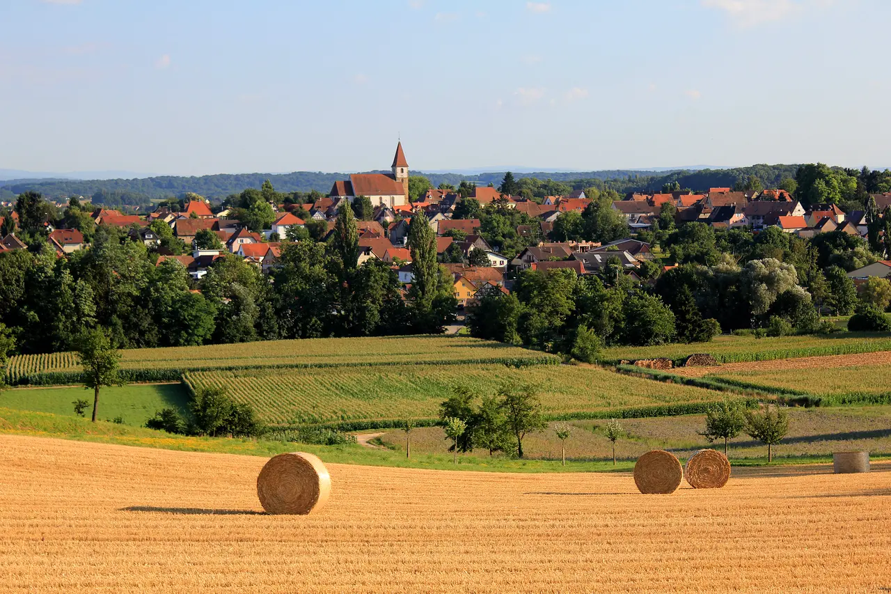 Tornade de paille Eschentzwiller Haut-Rhin