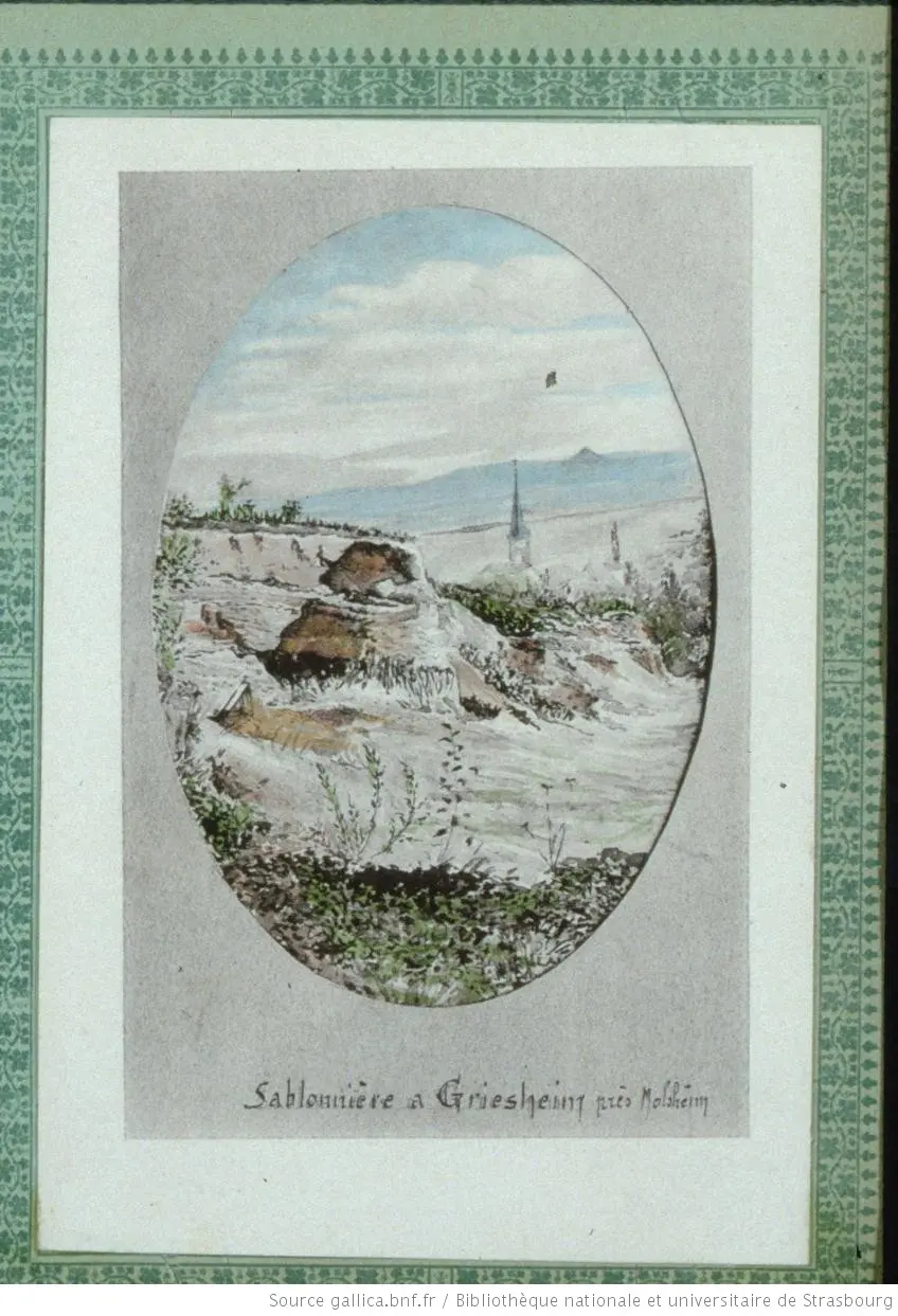 Sablonnière à Griesheim près Molsheim