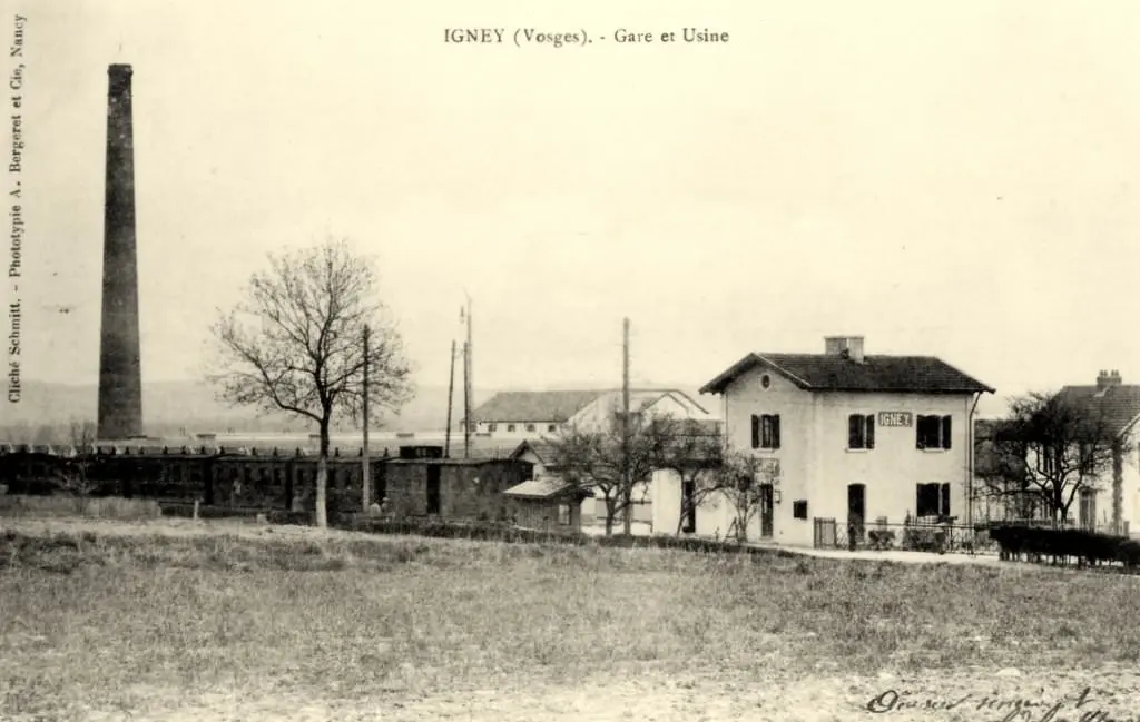 Igney Carte postale gare