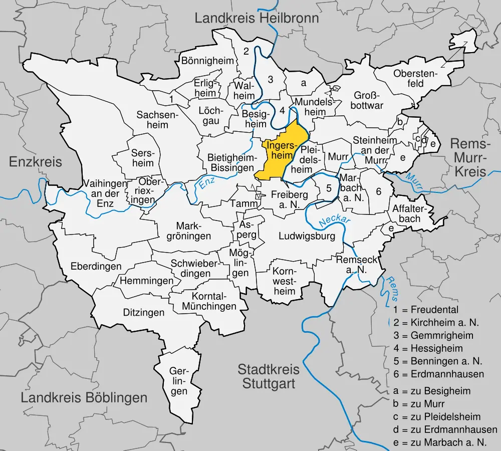 Ingersheim im Landkreis Ludwigsburg