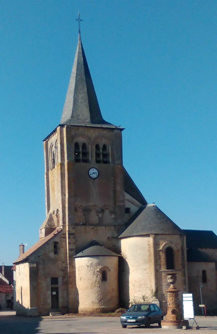 Augy-sur-Aubois-Église Saint-Ludre 1