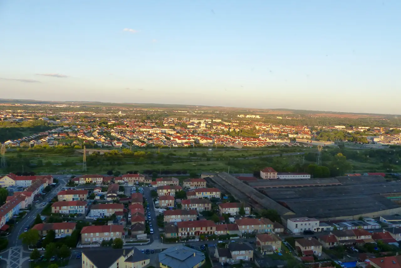 Maizières-lès-Metz vue du ciel