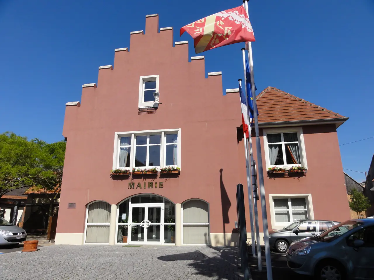 Alsace, Bas-Rhin, Griesheim-près-Molsheim, Mairie (1861-1877)