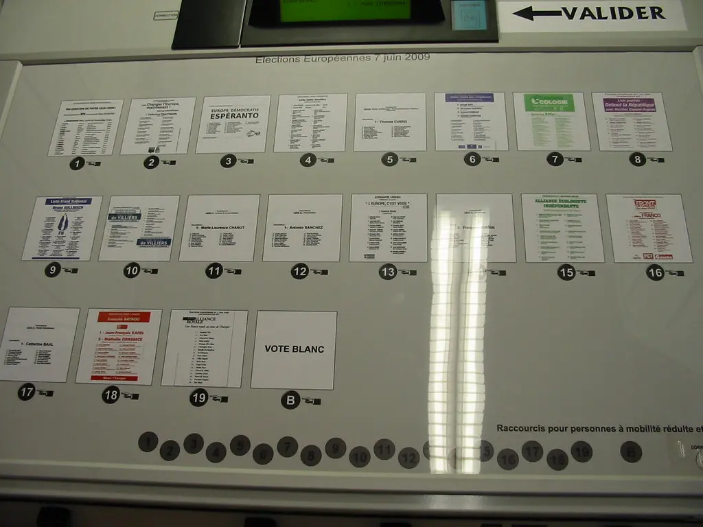 Ordinateur de vote à Mulhouse (élections européennes 2009)