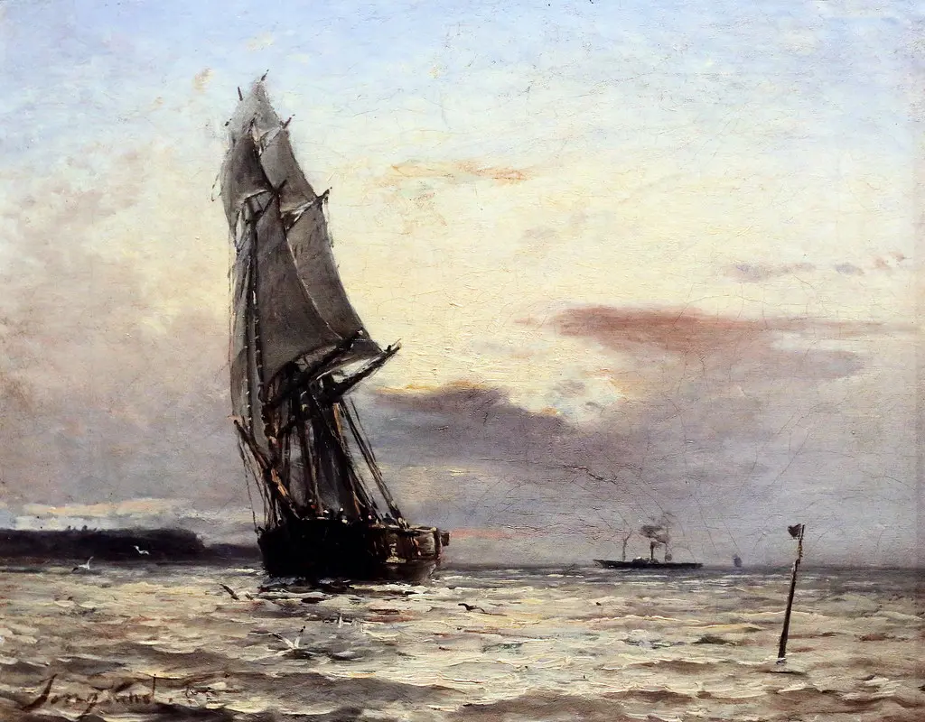 IMG_9010R Johan Barthold Jongkind. 1919-1891. Marine. 1855. Mulhouse. Musée des Beaux Arts.