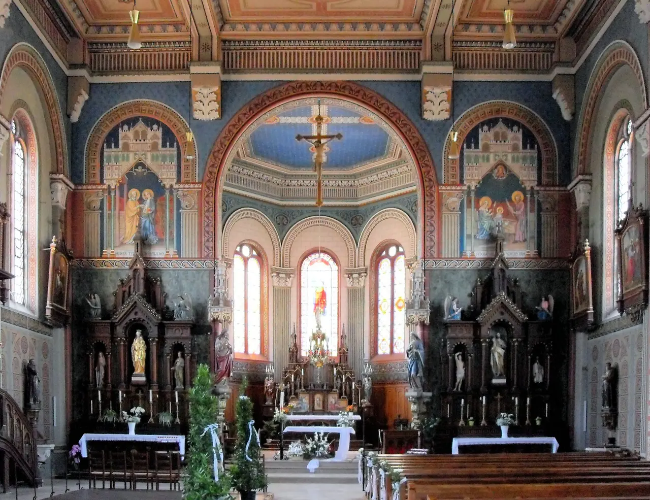 Niederhergheim, Église Sainte-Lucie à l'intérieur