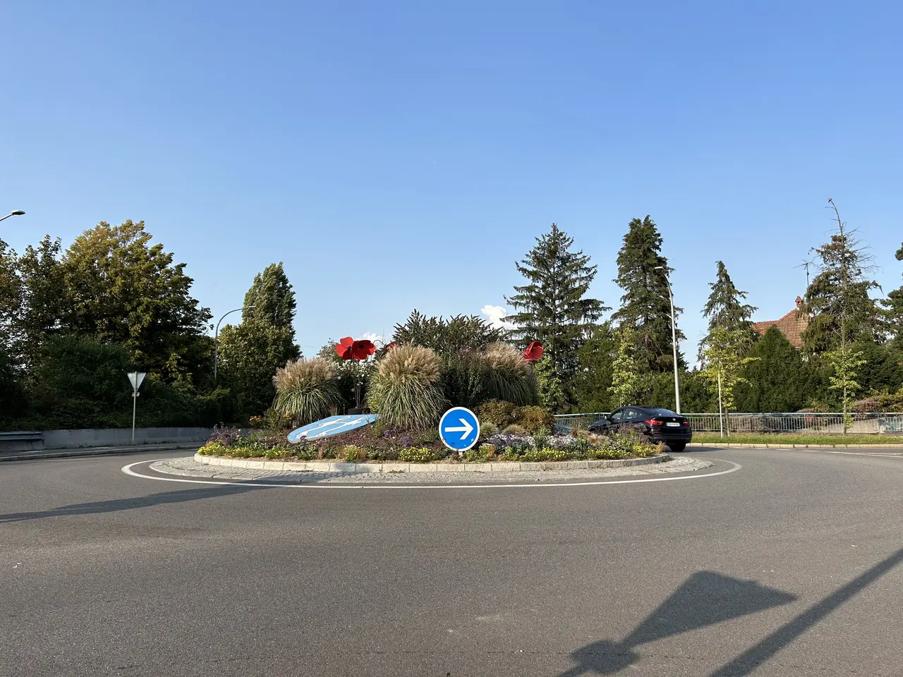 Pfastatt - rond-point de la rue de la République