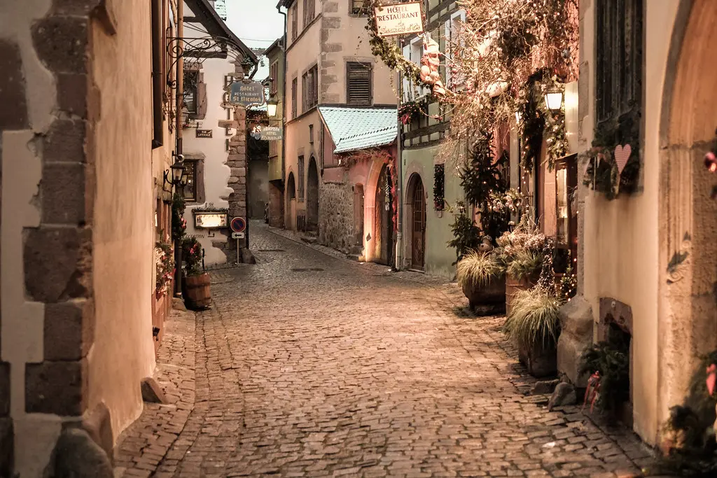 Rue du Cerf à Riquewihr