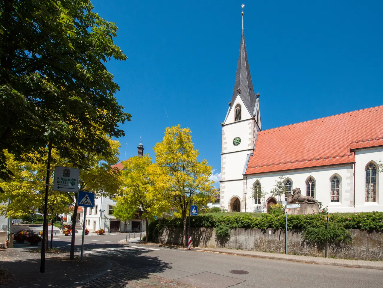 Die Pfarrkirche in Schlierbach