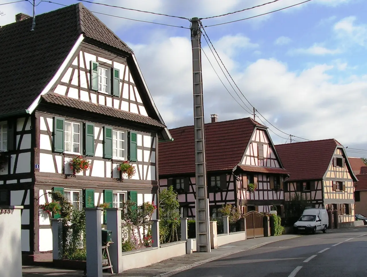 Souffelweyersheim, houses, Pict6638a
